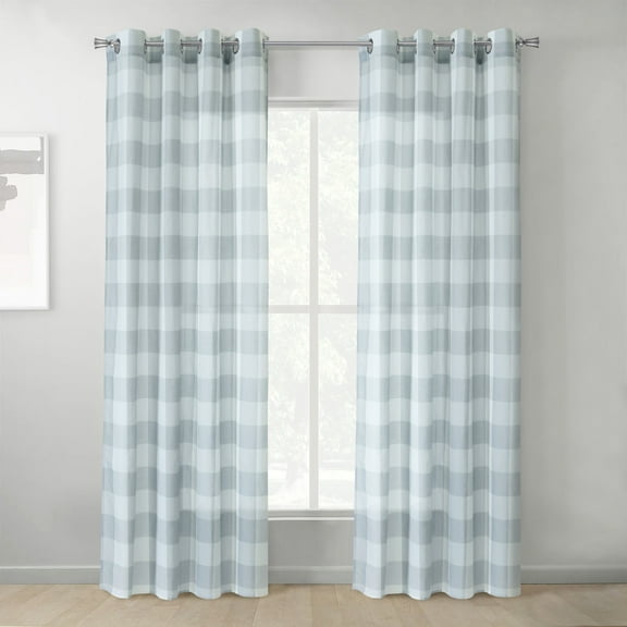 Loft Living Gianna Light Filtering Grommet Indoor Curtain 52 x 95 in Grey