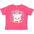thumbnail image 3 of Inktastic I'm Two with Flowers and Cute Llama Cake Girls Toddler T-Shirt, 3 of 5
