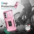 thumbnail image 2 of Funda para GANGXUN Samsung Galaxy A05S - Soporte metálico, Función magnética, Rosa, 2 of 5