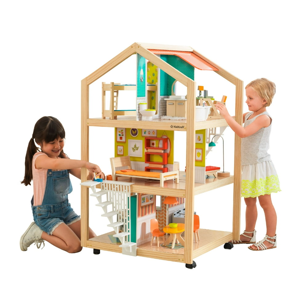 KidKraft So Stylish Mansion Dollhouse with EZ Kraft Assembly™ with 42