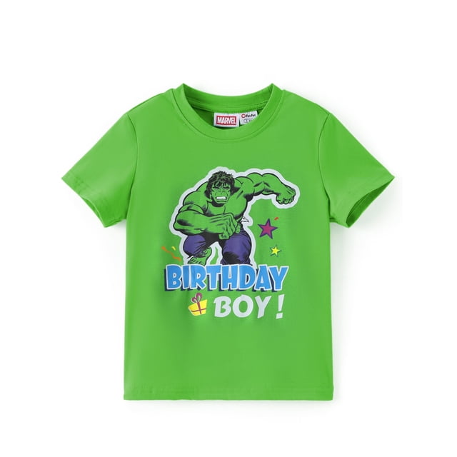 Camiseta Marvel Hulk Birthday Boy de manga corta para niños de 8 a 9 años