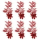 thumbnail image 1 of EeaseMX 6 piezas de flores artificiales con purpurina para árbol de Navidad, ramas de pino con clip, 1 of 7