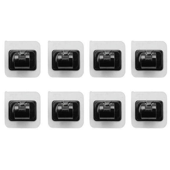 8PCS No Drill Curtain Rod Brackets Drilling Self Adhesive Holder Hooks Nail Free