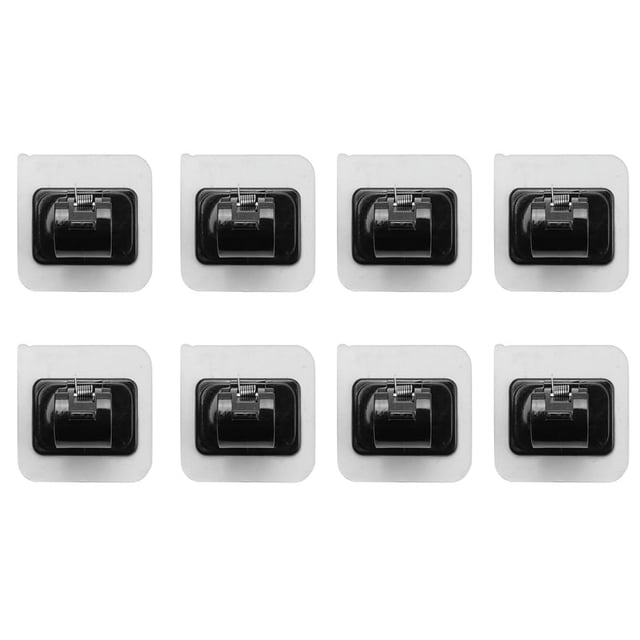 8 Piezas Soportes de Barra Cortina Sin Taladro Soporte Autoadhesivos PerforacióN Clavos