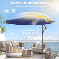 thumbnail image 6 of U-HOMY 10ft Cantilever Offset Patio Umbrella with Adjustable Tilt, UV-Resistant Canopy and Metal Frame for Backyard Garden, 6 of 10