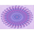 thumbnail image 1 of Ahgly Company Machine Washable Indoor Rectangle Transitional Mauve Purple Area Rugs, 8' x 10', 1 of 1