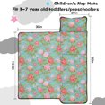 thumbnail image 5 of Pioneer Flower Floral Print Pattern Teens Toddler Nap Mat with Pillow, Sleeping Mat Bag for Preschool Daycare 60"x20", 5 of 6