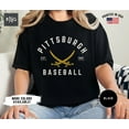 thumbnail image 1 of Pittsburgh T-Shirt de Baseball, T-Shirt de Jour de Match Pirate, Rétro Pittsburgh Sports Fan Appa - Blanc - TG, 1 of 2