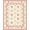 Pink Cream Ivory, Pattern 19, variant on ODIKA 8'x10' Washable Area Rug Non-Slip Chair-Friendly Mat Accessories Farmhouse Plaid Border Vintage Vanity Pink Decorations for Dining Room, Large Office, Lounge