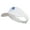 White, variant on Summer Filpflop Icon Embroidered Pro Style Cotton Twill Washed Visor - White OSFM