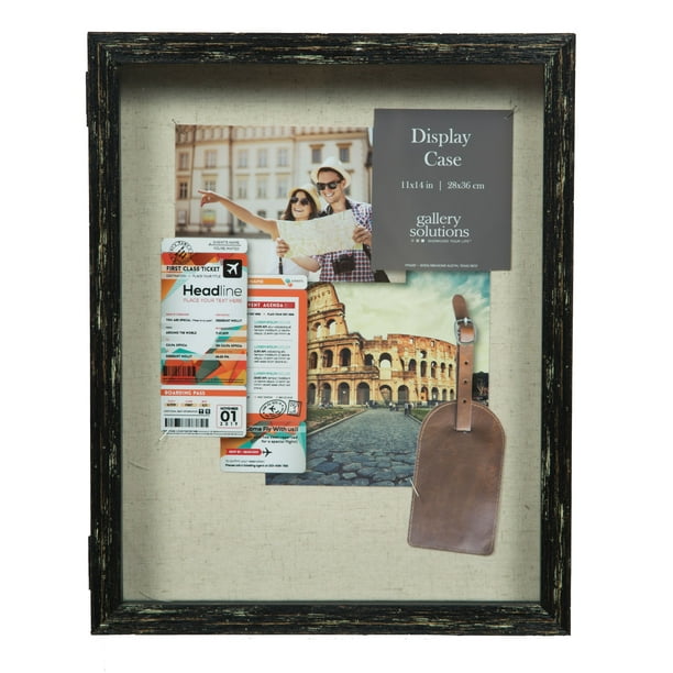 12X15 BLACK DISTRESSED SHADOW BOX