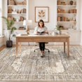 thumbnail image 3 of General 5x8 Washable Area Rug - Apartment Rug for Small Living Room/Bedroom/Dining Room -Stain Resistant Easy Clean Wahsable Soft Touch -Perfect for Apartments & Small Spaces 5x8 Beige, 3 of 17