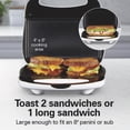 thumbnail image 3 of Hamilton Beach Hot Sandwich Maker, Nonstick Cooking Surface, White, 3 of 8
