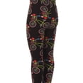 thumbnail image 2 of Kid's colorful Bicycle Flower Pattern Printed Leggings - S/M, 2 of 3