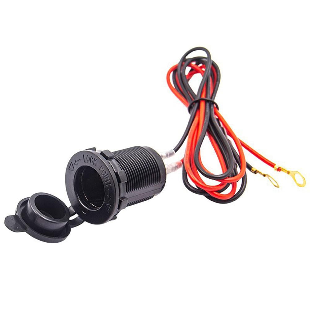 HFLWYWD 12V Car Cigarette Lighter Socket USB Charger Power Adapter Outlet