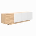 thumbnail image 2 of Nexera Riva Tv Stand for Tvs up to 80", Natural Maple, 2 of 9