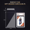 thumbnail image 2 of 500ct Graded Card Slab Sleeves - Perfect Fit Slab Protectors for 35pt PSA Slab Holder, Ultra Clear Plastic Trading Card Sleeves for Game Cards & MTG, Resealable Collector Protection, 2 of 5