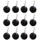 thumbnail image 1 of Juego de 12 ganchos decorativos para cortina de ducha con pedrería, anillas resistentes, colgadores de acero inoxidable y ganchos decorativos de acrílico cristal para el cuarto de baño, 1 of 6