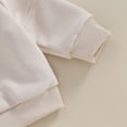 thumbnail image 5 of Okbabeha Toddler Boys Spring Fall Winter Outfits Solid Color Crew Neck Long Sleeve Sweatshirts and Long Pants 2Pcs Clothes Set, 5 of 7