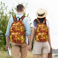 thumbnail image 3 of Salouo Autumn Mosaic Maple Leaves for Travel Backpack for Men Women,Casual Laptop Backpack Daypack Business Work Bag for Travel、Hiking、Weekend -Medium, 3 of 5