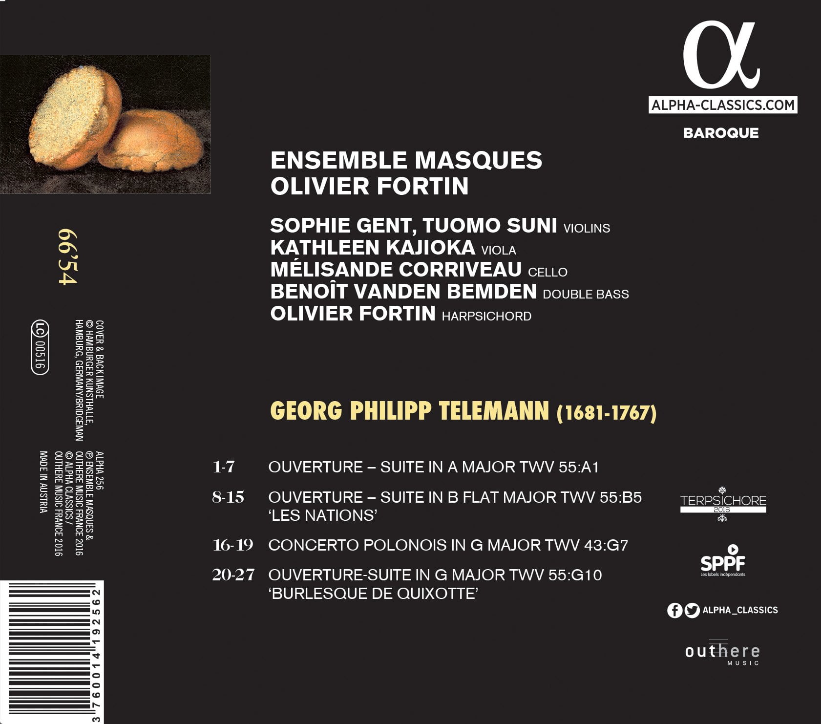 Telemann / Masques / Fortin - Georg Philipp Telemann: Le theatre musical de Telemann - Music & Performance - CD