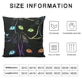 thumbnail image 5 of SHANXI Cute Cat Throw Pillow Covers Soft Colorful Neon Pillow Cases Cushion Covers for Living Room Bedroom Simple Stroke Style Decorative Throw Pillowcases for Sofa Couch Chair 22x22in, 5 of 5
