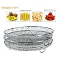 thumbnail image 3 of pitrice Universal Air Fryer Frying Steaming Grills Food Deep Cooking Grill Dehydrator Rack Reusable Stackable Kitchen Cookware Accessory, 3 of 8
