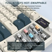 ATTACK SHARK K86 Wireless Mechanical Keyboard 75% with TFT Color Display & Knob Apex Pro TKL, 2.4G/Bluetooth/USB-C Wired RGB Backlit, Hot Swappable