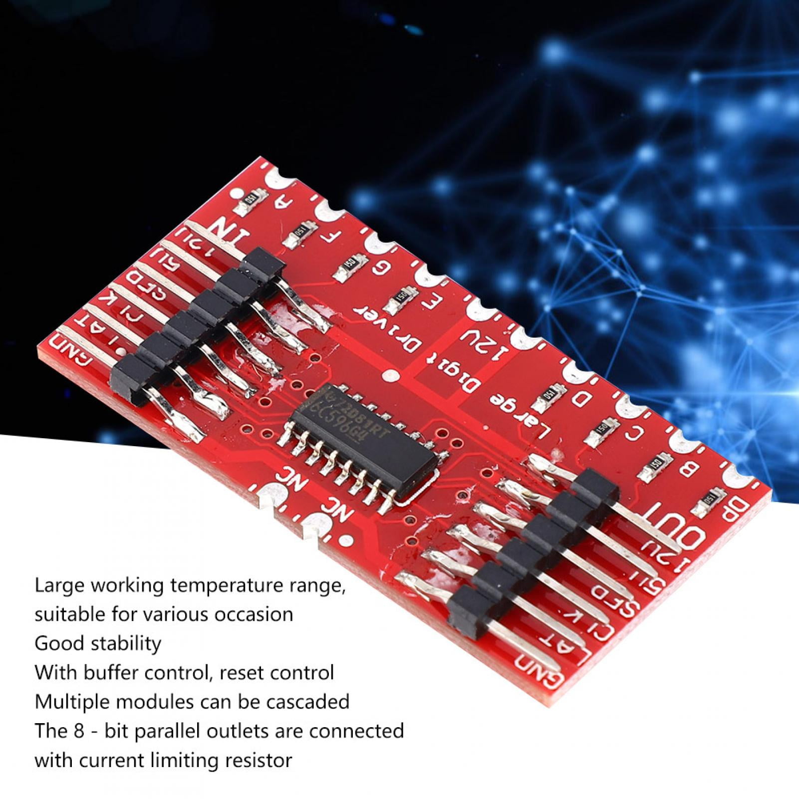 Neyseki TPIC6C596 8-Bit Shift Register Module Large Digit Driver