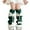 Green-12, variant on Girls' Winter Leg Warmers, Knit & Soft Kawaii Sock Accessories for Kids 3-15 Years