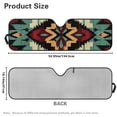 thumbnail image 7 of Yuyamidu Aztec Navajo Windshield Sun Shade Compatible with Wrangler JK JKU TJ 1997-2018, Foldable Sun Visor Blocks UV Rays, 7 of 7