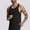 Black, variant on SSAAVKUY Men's Eyelet Tank Top Quick Dry Summer Workout Muscle Sleeveless Shirts for Swim Beach Bodybuilding Shirts Blue XXL