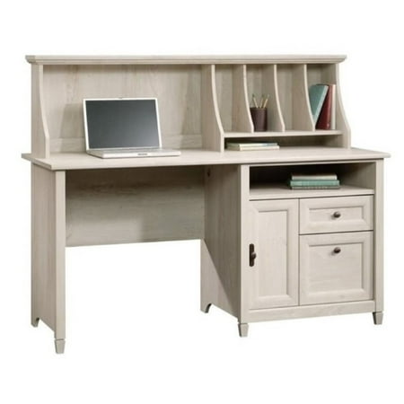 Bowery Hill Computer Desk With Hutch In Chalked Chestnut Walmart