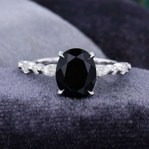 Jewelerix 925 Sterling Oval Cut Ring Moissanite Diamond Engagement Ring 1.50 CT Handmade Jewelry Anniversary Promise Ring Gift for Her