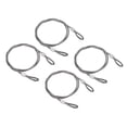thumbnail image 1 of Unique Bargains Stainless Steel Cable, 4 Pack PVC Coated 3/16' Wire Rope for Deck Railing 3.3ft, 1 of 4