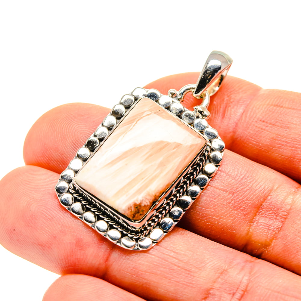 Bohemian - Handmade Jewelry Ana Silver Co Bismuth Crystal Pendant 1 3/8 925 Sterling Silver Vintage PD687802