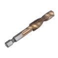 thumbnail image 5 of Uxcell M10 x 1.5 Uncoated M35 Cobalt High Speed Steel Combination Drill Tap Bit 2 Pack, 5 of 6