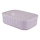 thumbnail image 1 of Caja de almacenamiento de plástico con cubierta de bambú para sala de estar, caja de almacenamiento para cosméticos, artículos diversos, dormitorio, caja de almacenamiento para ropa, caja de ajuste, 1 of 6