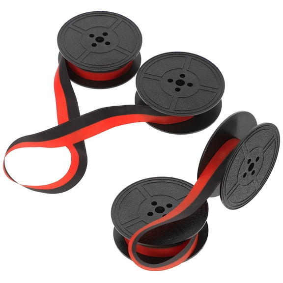 2 Sets Typewriter Ribbon Calculator Ink /red Universal Ribbons Replacement