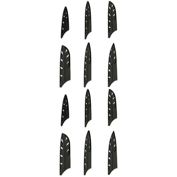 SEWCHICS Plastic Protectors Black Cutter Sleeves 20 Pieces for Home Kitchen Safety and Storage