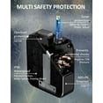 thumbnail image 3 of IPX6 Outdoor Power Strip Weatherproof, Waterproof Surge Protector with 4 Wide Outlet(10FT)+3USB Ports,Wall Mountable for Outside Decorations and More ETL Listed(Black), 3 of 7