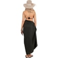 thumbnail image 3 of HAPPY BAY Women's Beach Bikinis Sarongs Coverups Swimwear Summer Skirt Swim Long Beachwear Pareos Swim Cover up Wraps Vacation Sarong One Size Midnight, Floral, 3 of 5