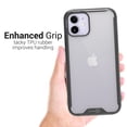 thumbnail image 4 of CoverON Apple iPhone 12 Mini Case (5.4"), Clear Slim fit Lightweight Hard Cover TPU, Black Bumper, 4 of 8