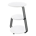 thumbnail image 4 of Hilly 3-tier Round Accent Side Table White and Black, 4 of 11