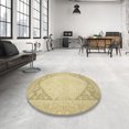 thumbnail image 3 of Ahgly Company Indoor Rectangle Abstract Metallic Gold Oriental Area Rugs, 5' x 7', 3 of 6
