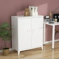 thumbnail image 2 of MIIIKO Metal Locker with 2 Doors, Metal Storage Sideboard Accent Cabinets for Kitchen, Pantry, Home Office and Garage, 2 of 7