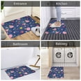 thumbnail image 6 of Front Door Mat Indoor Outdoor Outside Entrance - 16*24in Washable Abstract Circles Bubbles Pebbles Stones Thin Bathroom Rugs Fit Under Door, Bath Rugs for Bathroom, Kitchen Rugs Mats for Floor, 6 of 6