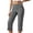 Grey, variant on QTSHPN Womens Scrub Pants Sleek High Waist Cargo Style Stretchy Flex Capri with Flat Front for Summer Pants Women Red S