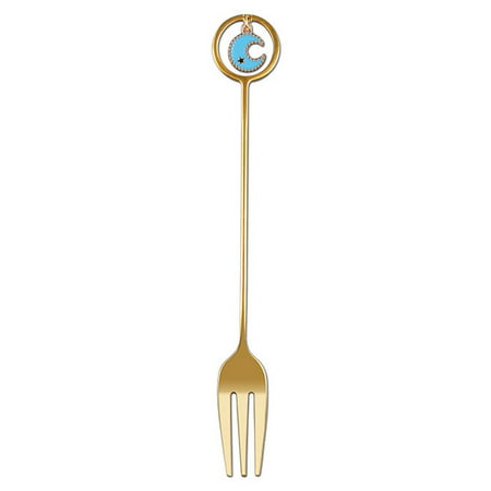 

Julam Ramadan Stainless Steel Spoon Forks - Eid Mubarak Decorative Spoons Fork with Star Moon Pendant - Islam Muslim Tableware Holiday Home Party Decoration