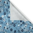 thumbnail image 5 of Ambesonne Floral Grommet Curtain, Shabby Plant Petals, 50" x 108", Dark Blue White, 5 of 6